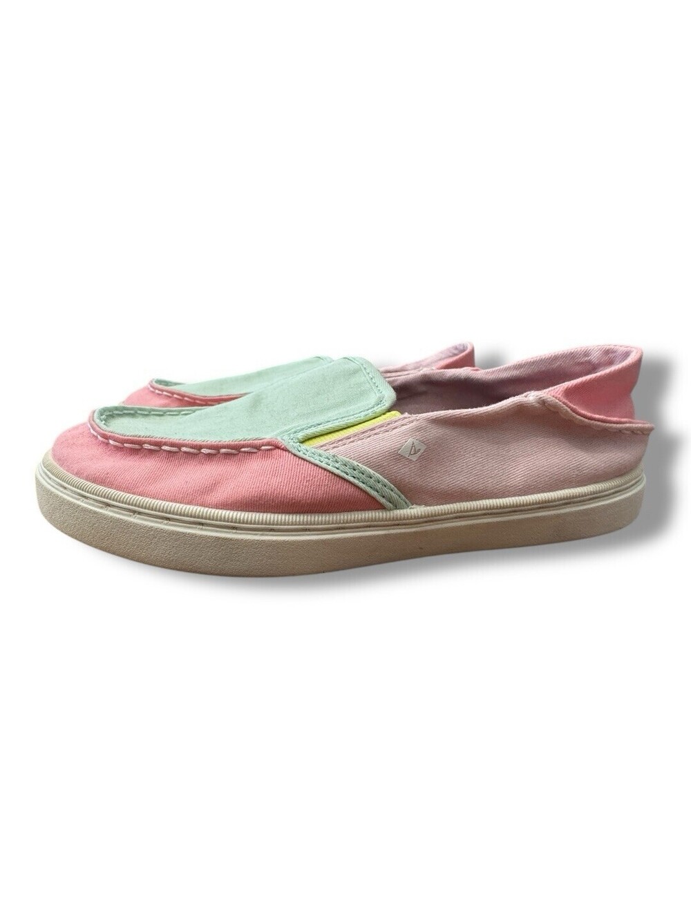 Sperry Top-Sider Salty Washable Pink Pastel Slip On Sneakers Big Kids Size 3